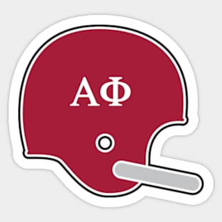 Alabama Alpha Phi Retro Helmet Sticker